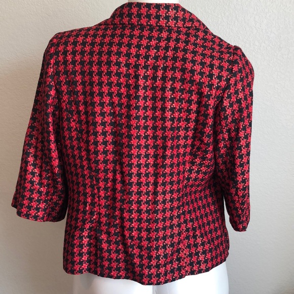 Woman’s Lane Bryant Red and black blazer, 16 - Picture 2 of 4